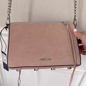 Rebecca Minkoff pink suede purse. Brand new with tags!